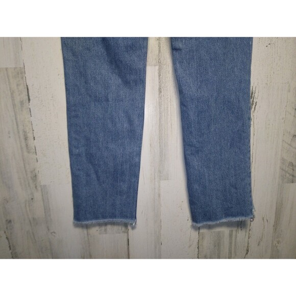 Comune Laguna Boyfriend Fit Jeans Women's 25 Blue Indre Mid Rise Distressed - Picture 5 of 11